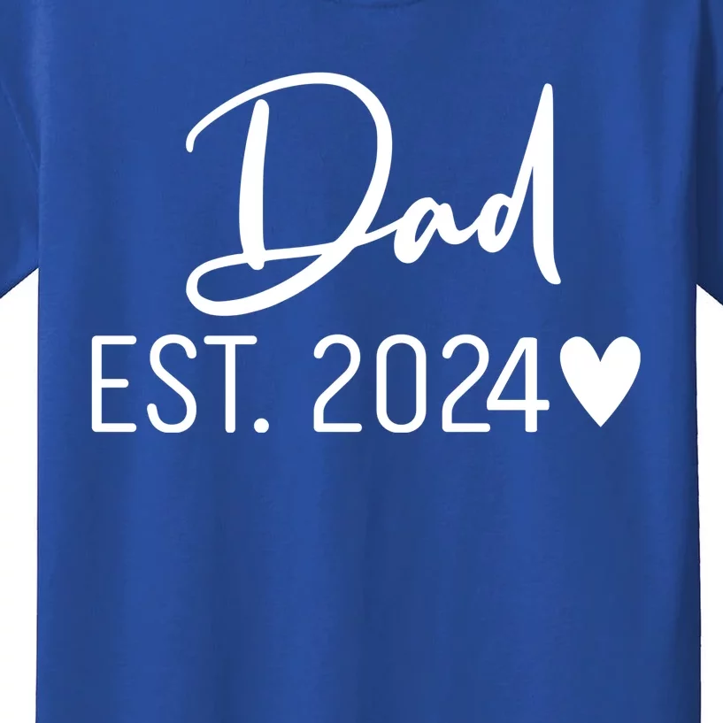 Dad Est. 2024 New Baby Kids T-Shirt