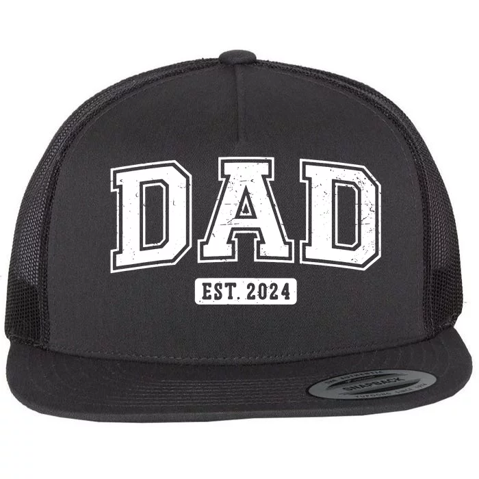 Dad Est 2024 Daddy To Be Gifts New Dad 2024 Expect Baby 2024 Flat Bill ...