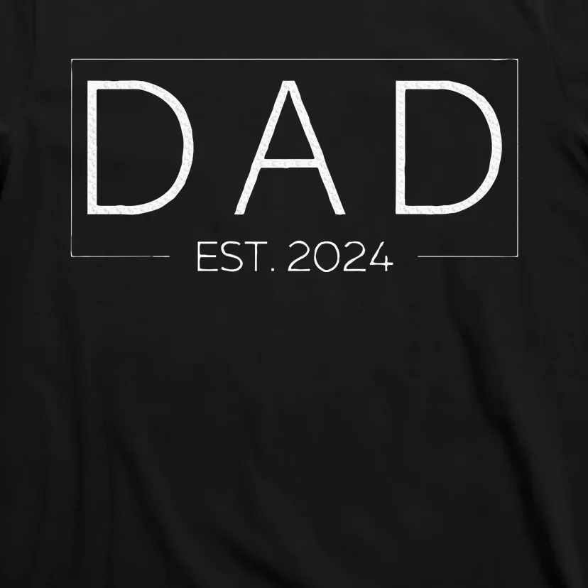 Dad Est. 2024 Promoted To Father 2024 T-Shirt