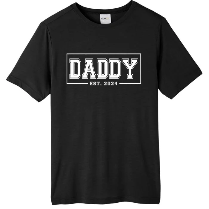 Daddy Est 2024 Promoted To Dad 2024 Pregnancy Announcement ChromaSoft Performance T-Shirt