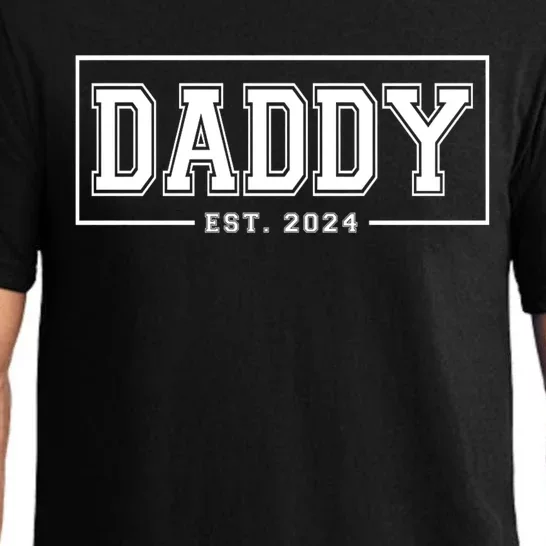 Daddy Est 2024 Promoted To Dad 2024 Pregnancy Announcement Pajama Set