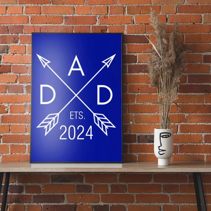 Dad Est 2023 FatherS Day 1st Time Dad New Daddy New Parents Gift Poster