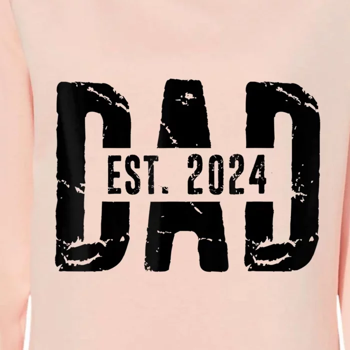 Dad Est. 2024 Gift Dad Fathertobe 2024 Fathers Day Womens California Wash Sweatshirt