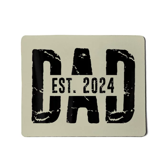 Dad Est. 2024 Gift Dad Fathertobe 2024 Fathers Day Mousepad