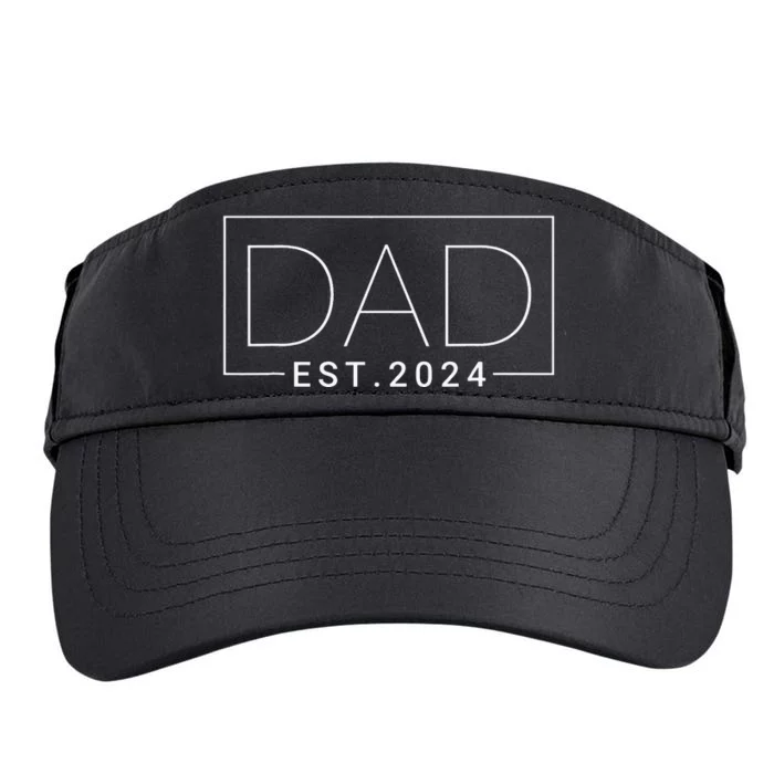 Dad Est 2024 New Dad Gift For Dad Anniversary Adult Drive Performance Visor