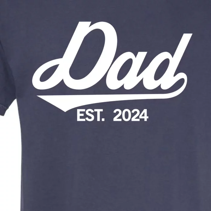 Dad Est 2024 FatherS Day Family Matching Daddy New Dad Funny Gift Garment-Dyed Heavyweight T-Shirt