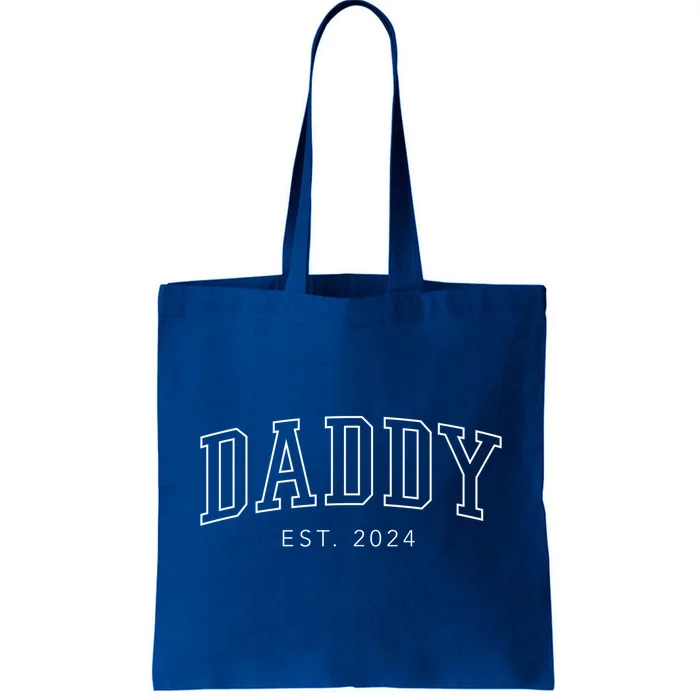 Daddy Est 2024 New Dad Fathers Day Gift Tote Bag