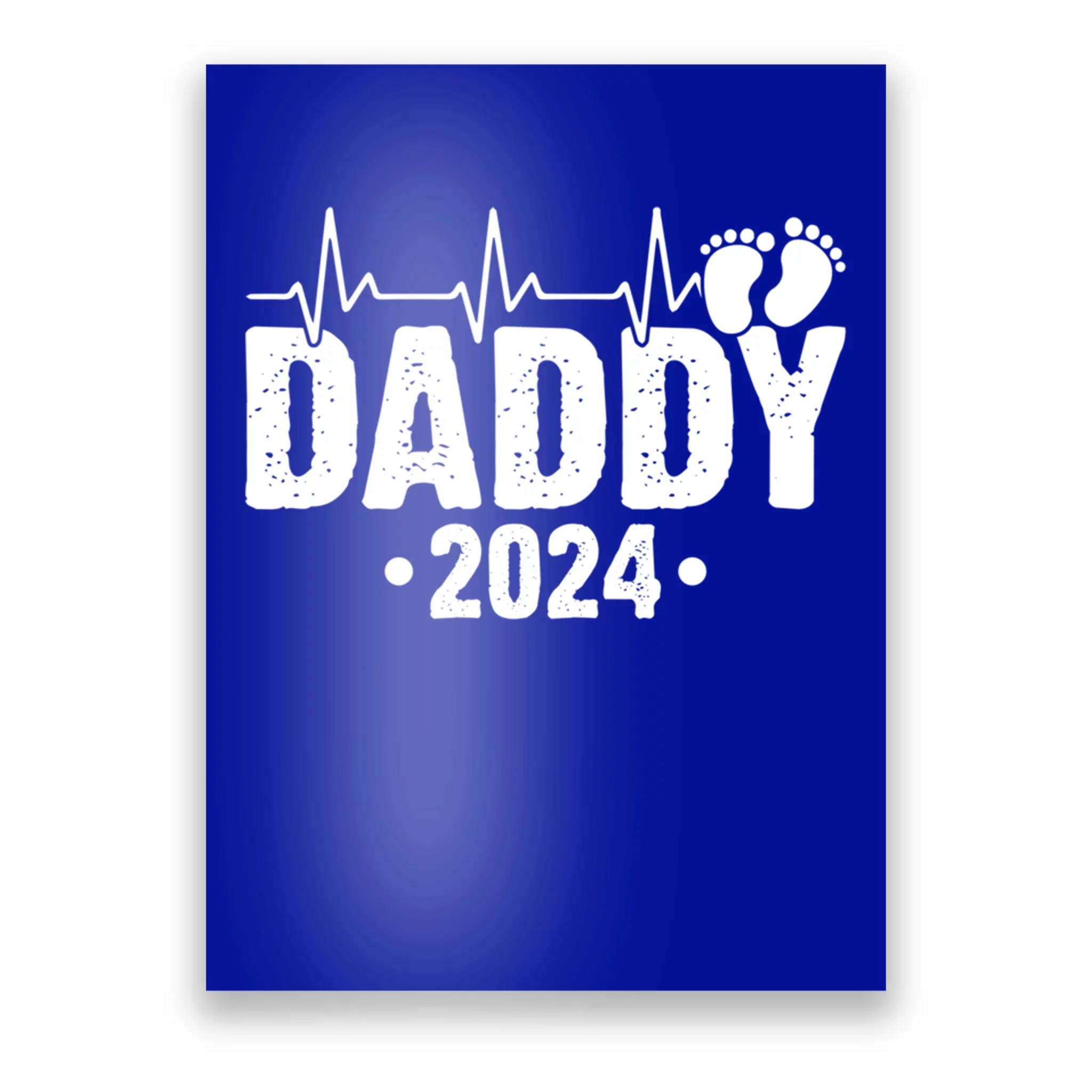 Dad Est 2024 First Fathers Day 2024 Promoted To Daddy Cool Gift Poster   De29857482 Dad Est 2024 First Fathers Day 2024 Promoted To Daddy Cool Gift  Blue Post Garment.webp