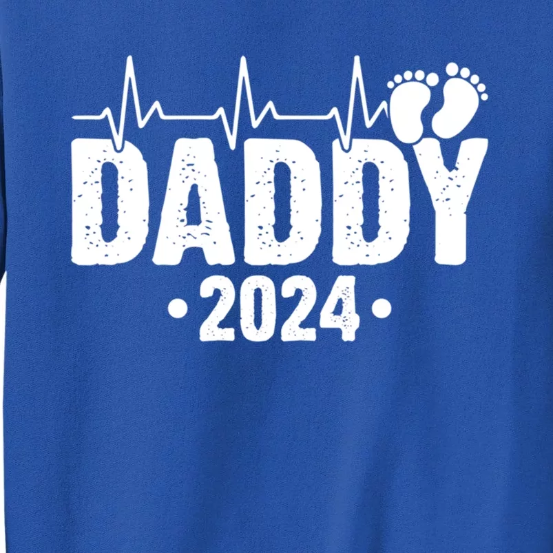 Dad Est 2024 First Fathers Day 2024 Promoted To Daddy Cool Gift Tall Sweatshirt