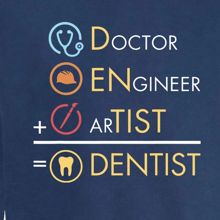 Doctor Engineer Artist Dentist Funny Dental Garment-Dyed Sweatshirt