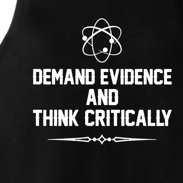 Demand Evidence And Think Critically Ladies Tri-Blend Wicking Tank