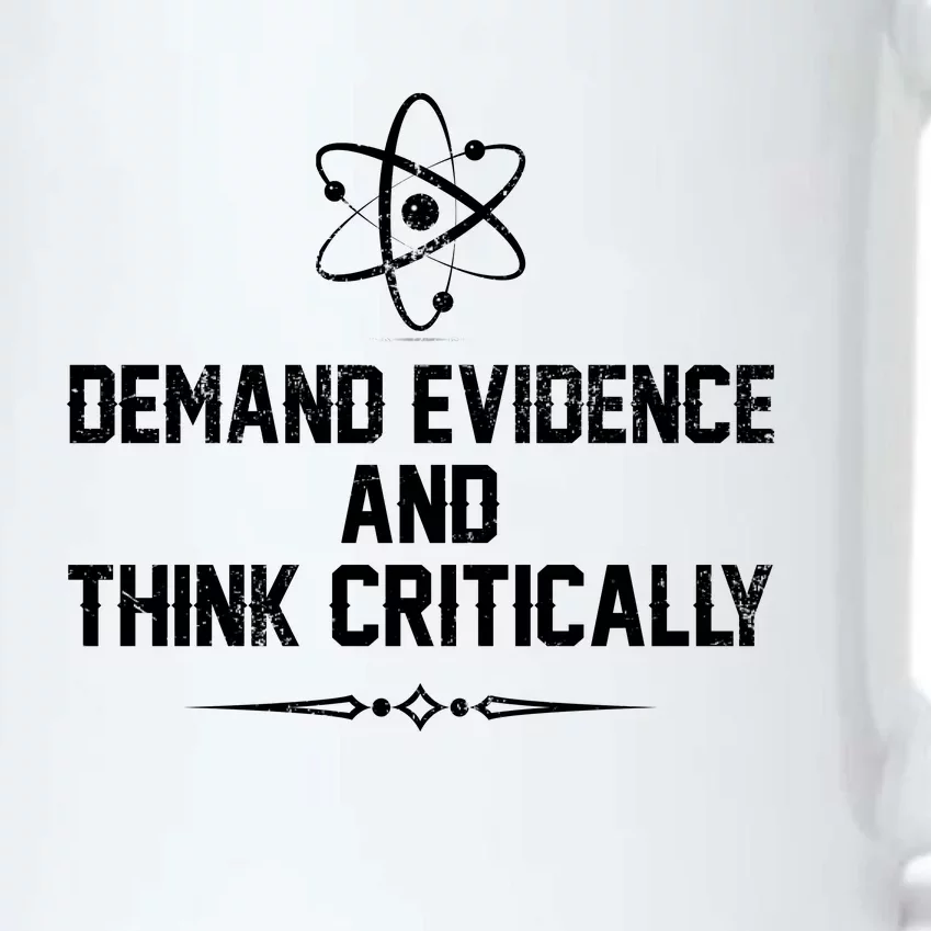 Demand Evidence And Think Critically Black Color Changing Mug