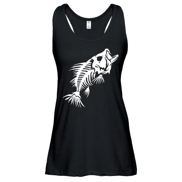 Dead Fish Skeleton X-Ray Ladies Essential Flowy Tank