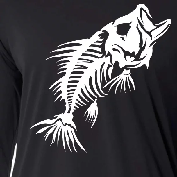 Dead Fish Skeleton X-Ray Cooling Performance Long Sleeve Crew