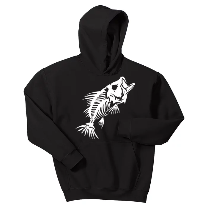 Dead Fish Skeleton X-Ray Kids Hoodie