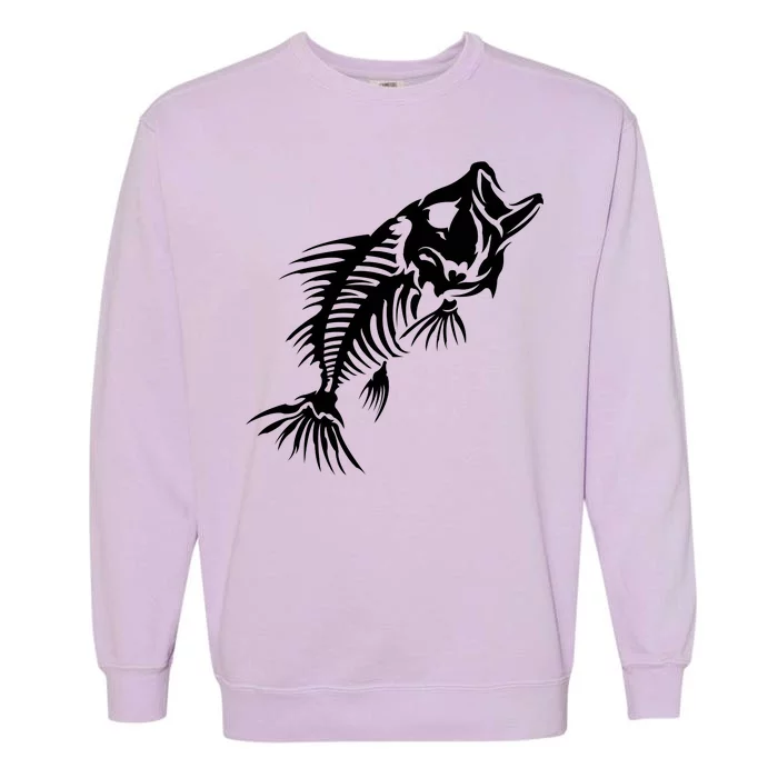 Dead Fish Skeleton X-Ray Garment-Dyed Sweatshirt