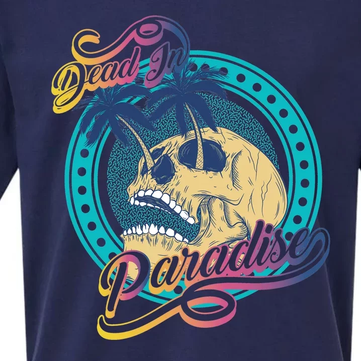 Dead In Paradise Tropical Skull Sueded Cloud Jersey T-Shirt