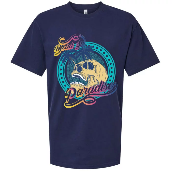 Dead In Paradise Tropical Skull Sueded Cloud Jersey T-Shirt