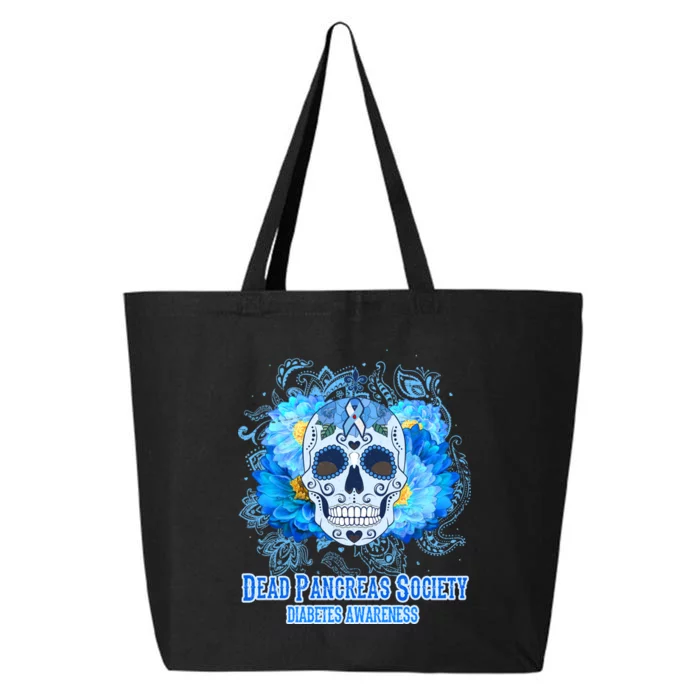 Dead Pancreas Society Diabetes Awareness Sugar Skull 25L Jumbo Tote