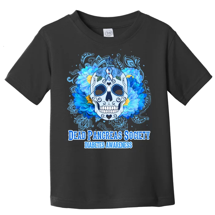 Dead Pancreas Society Diabetes Awareness Sugar Skull Toddler T-Shirt