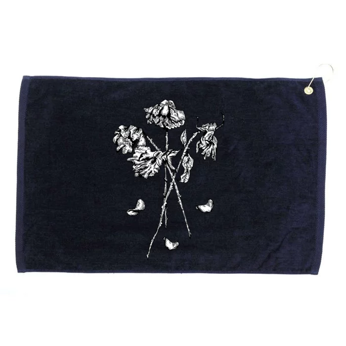 Dead Roses Grommeted Golf Towel