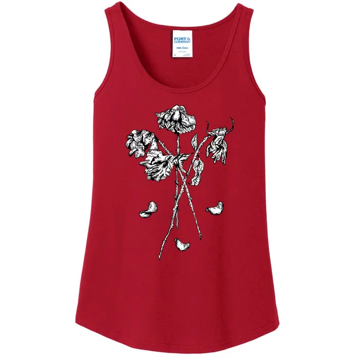 Dead Roses Ladies Essential Tank