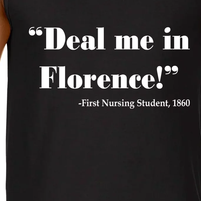 Deal Me In Florence Funny Nurse Comfort Colors® Tank Top