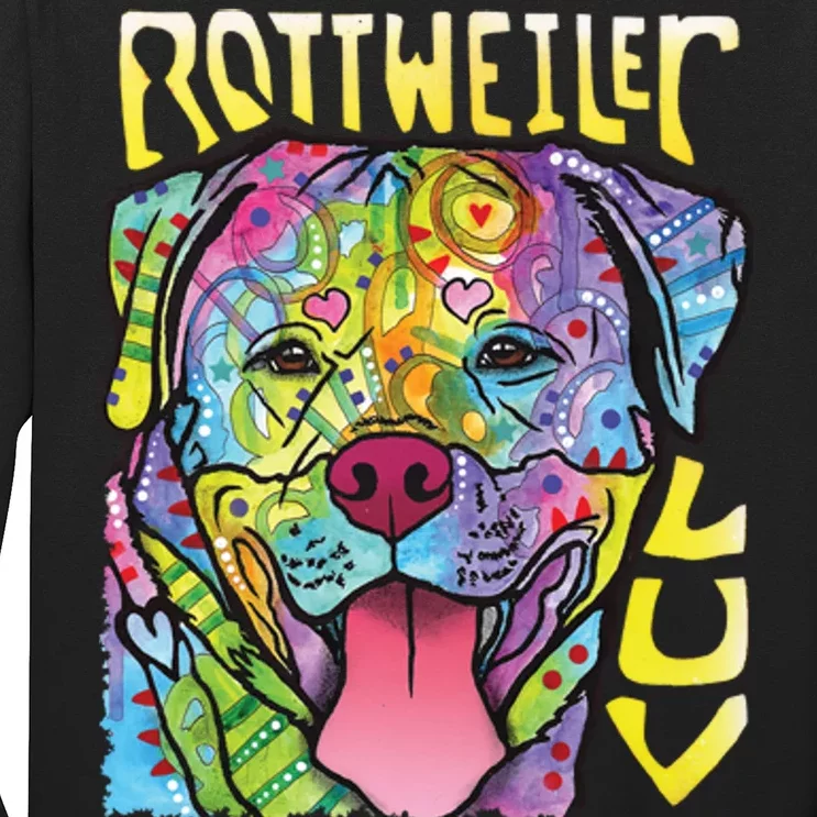 Dean Russo Rottweiler Luv Dog Long Sleeve Shirt