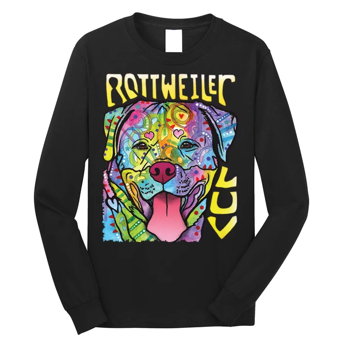 Dean Russo Rottweiler Luv Dog Long Sleeve Shirt