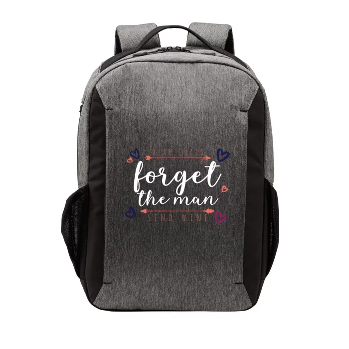 Dear Cupid Forget The Man Send Wine Vector Backpack