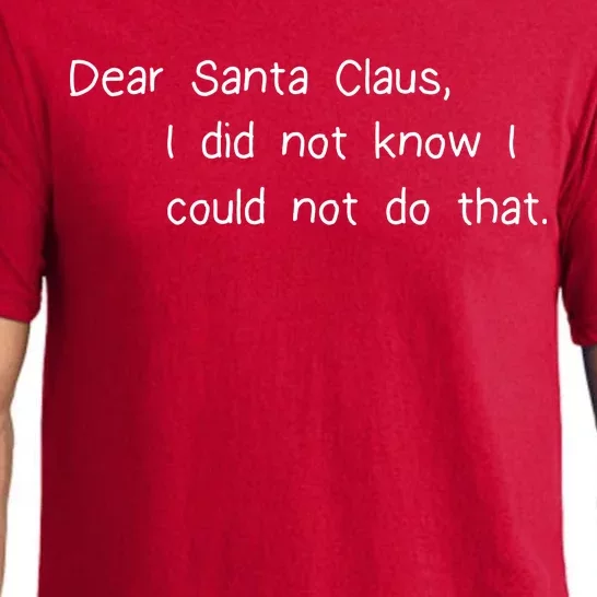 Dear Santa Claus I Did Not Know I Could Not Do That Pajama Set