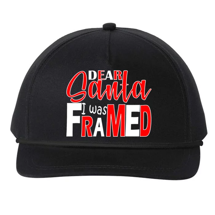 Dear Santa I Was FRAMED Snapback Five-Panel Rope Hat