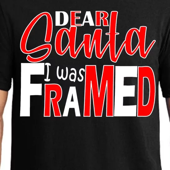 Dear Santa I Was FRAMED Pajama Set