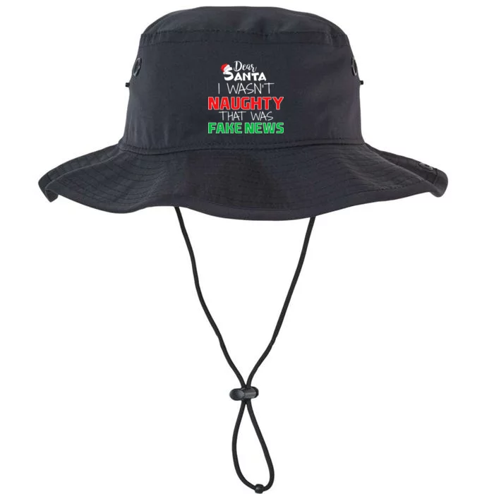 Dear Santa I Wasn't Naughty That Was Fake News Legacy Cool Fit Booney Bucket Hat