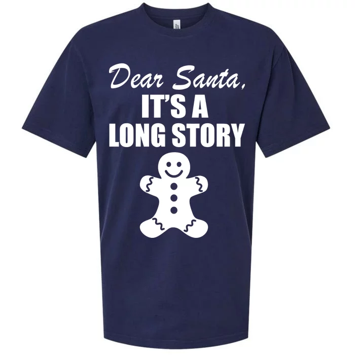 Dear Santa It's A Long Story Sueded Cloud Jersey T-Shirt