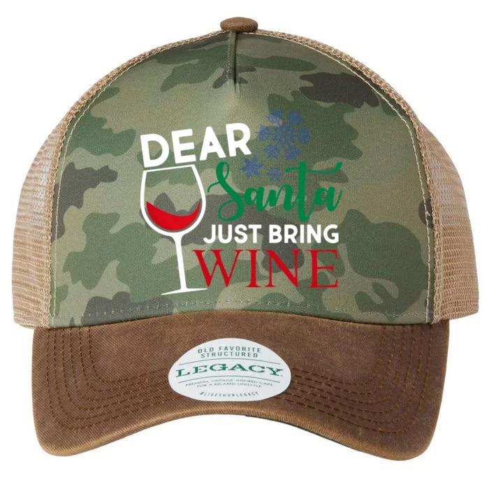 Dear Santa Just Bring Wine Legacy Tie Dye Trucker Hat