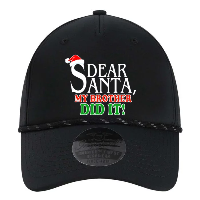 Dear Santa My Brother Did It Funny Christmas Performance The Dyno Cap