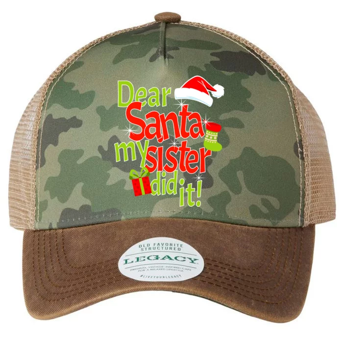 Dear Santa My Sister Did It Legacy Tie Dye Trucker Hat