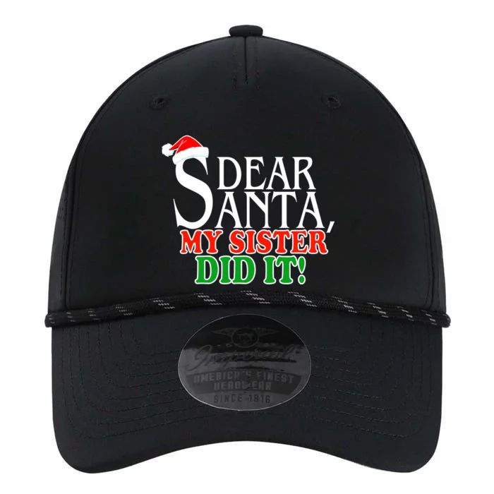 Dear Santa My Sister Did It Funny Christmas Performance The Dyno Cap