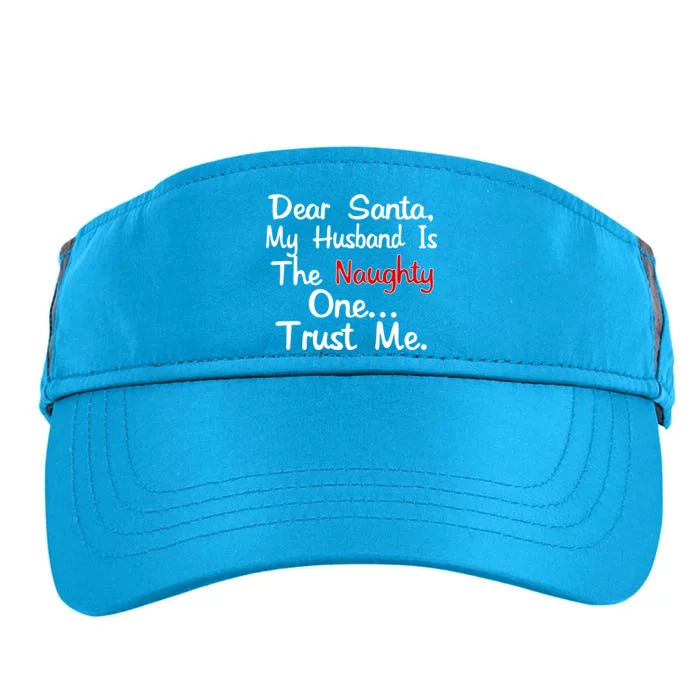 Dear Santa Naughty Husband Adult Drive Performance Visor