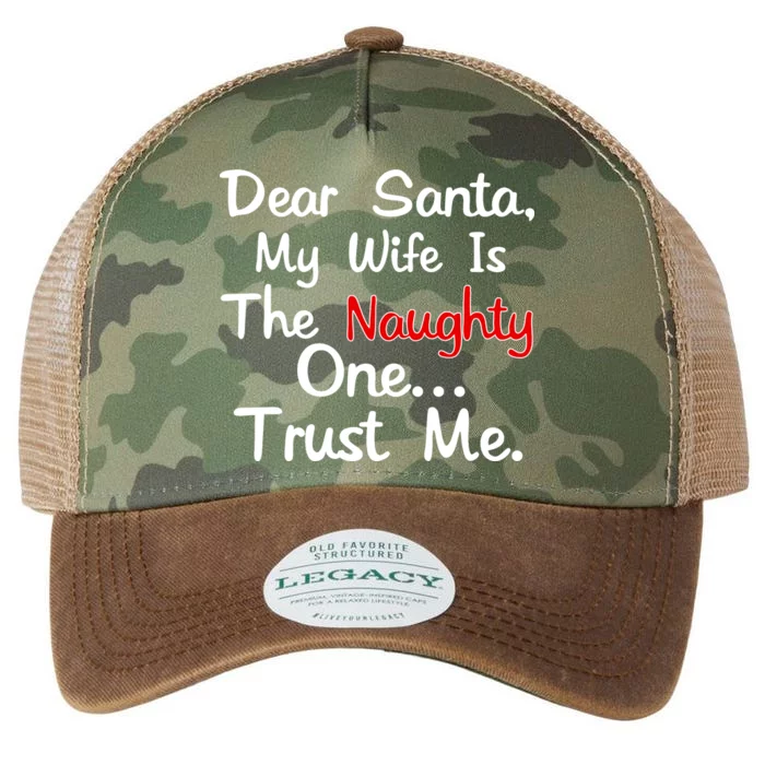 Dear Santa Naughty Wife Legacy Tie Dye Trucker Hat