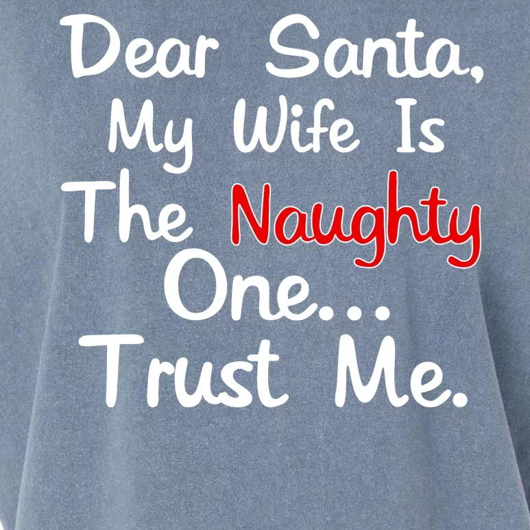 Dear Santa Naughty Wife Garment-Dyed Women's Muscle Tee