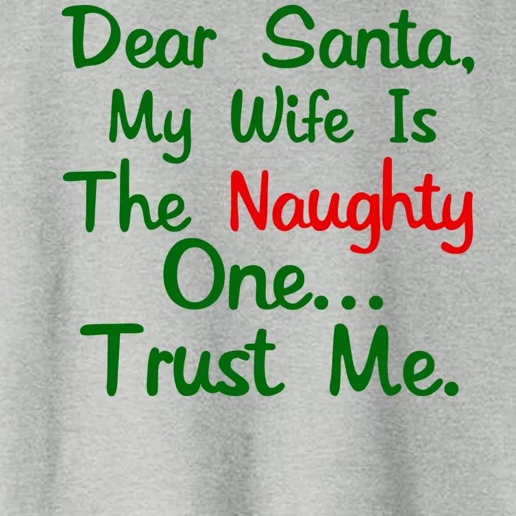 Dear Santa Naughty Wife Women's Crop Top Tee