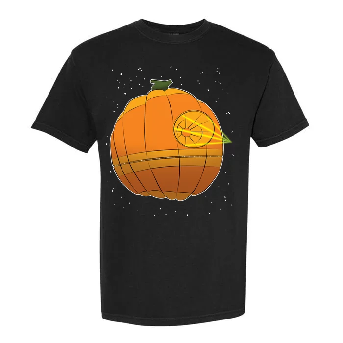 Death Star Pumpkin Halloween Garment-Dyed Heavyweight T-Shirt