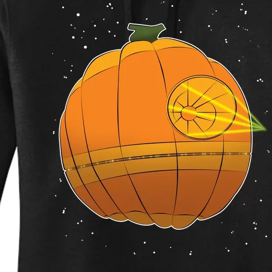 Death Star Pumpkin Halloween Women's Pullover Hoodie