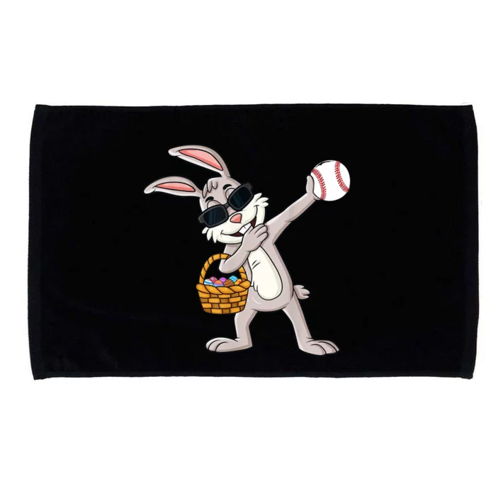 Dabbing Easter Bunny Gift Eggs Basket Baseball Gift Microfiber Hand Towel