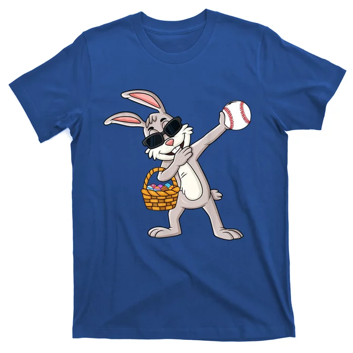 Dabbing Easter Bunny Gift Eggs Basket Baseball Gift T-Shirt