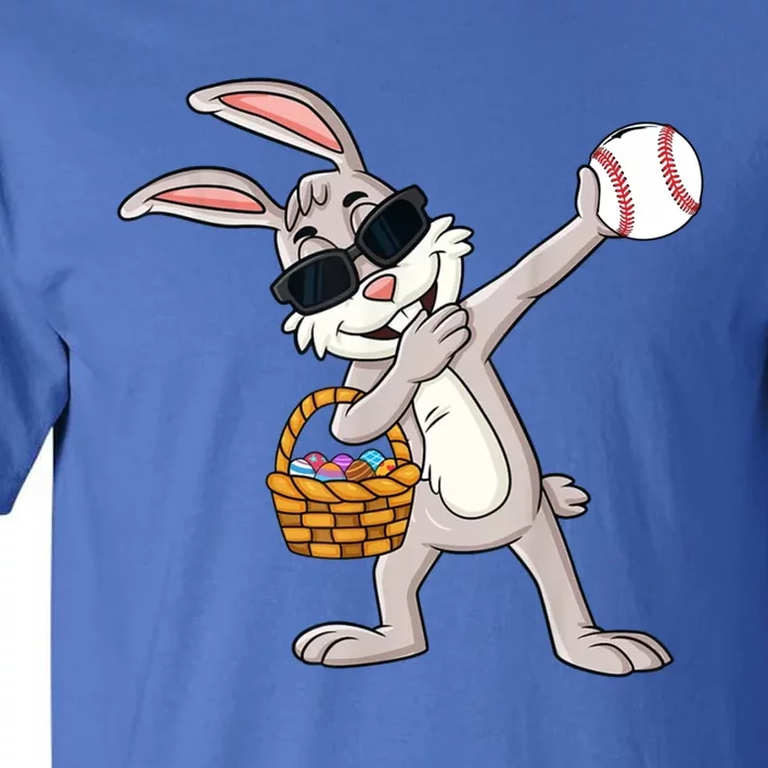 Dabbing Easter Bunny Gift Eggs Basket Baseball Gift Tall T-Shirt