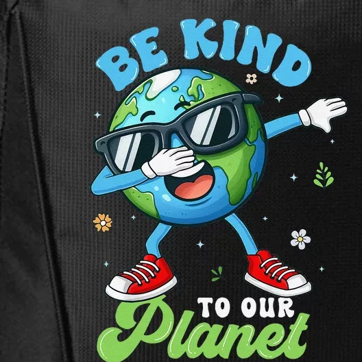 Dabbing Earth Be Kind To Our Planet Happy Earth Day 2024 City Backpack