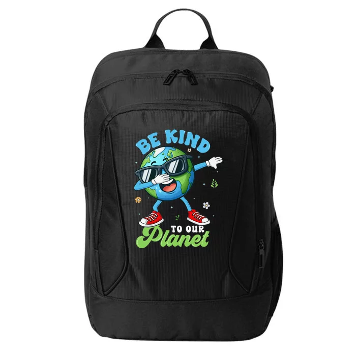 Dabbing Earth Be Kind To Our Planet Happy Earth Day 2024 City Backpack